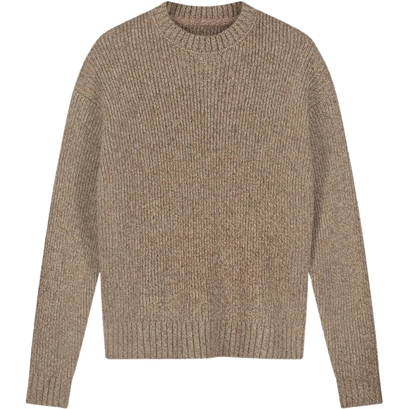 ØLÅF  Olaf Essential Melange Knitted Crewneck Sweaters B braun