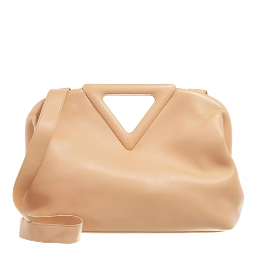 Bottega Veneta Small Triangle Handle Bag Almond Rymlig shoppingväska
