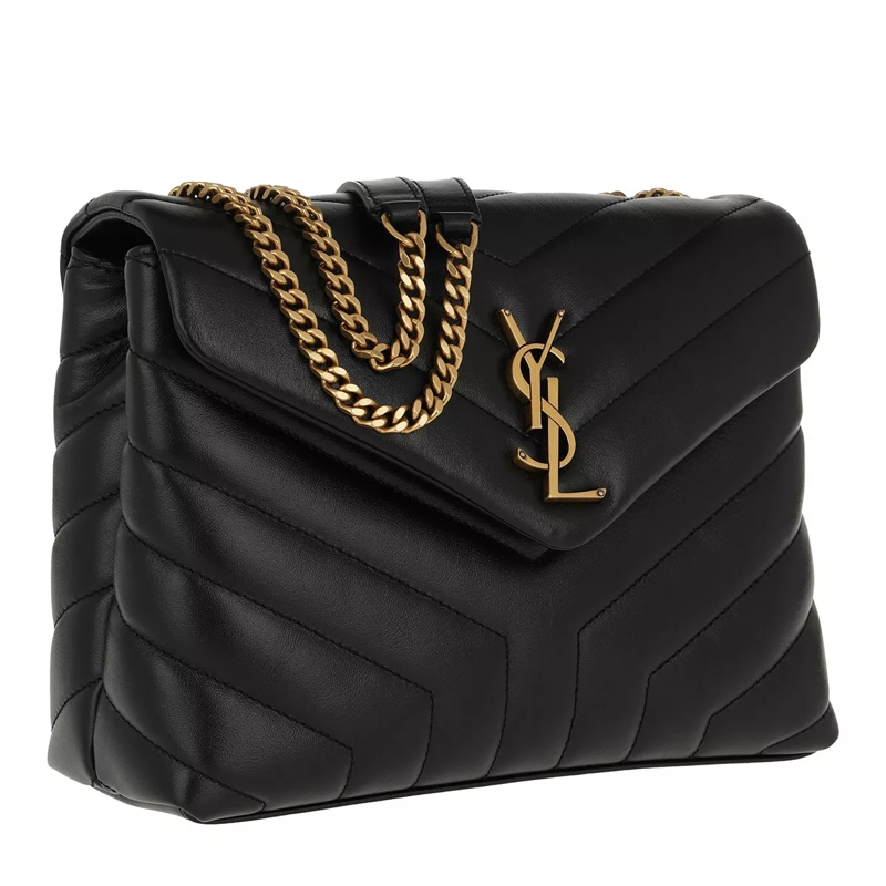 Saint Laurent Enveloptas LouLou Shoulder Bag S Leather Black(Image 3)