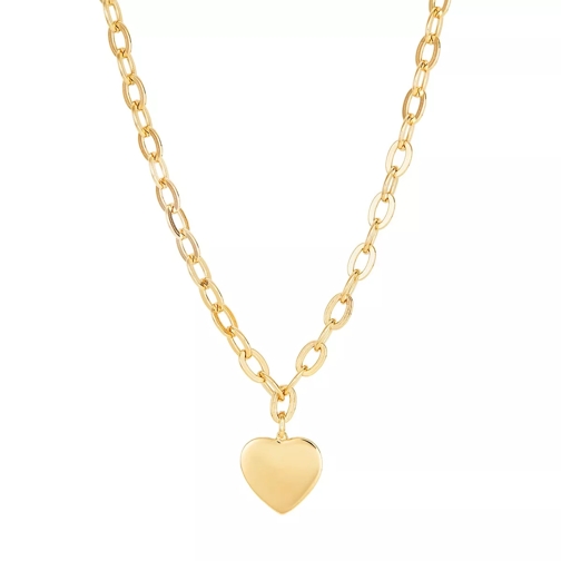 BELORO Necklace Heart Yellow Gold Kort halsband