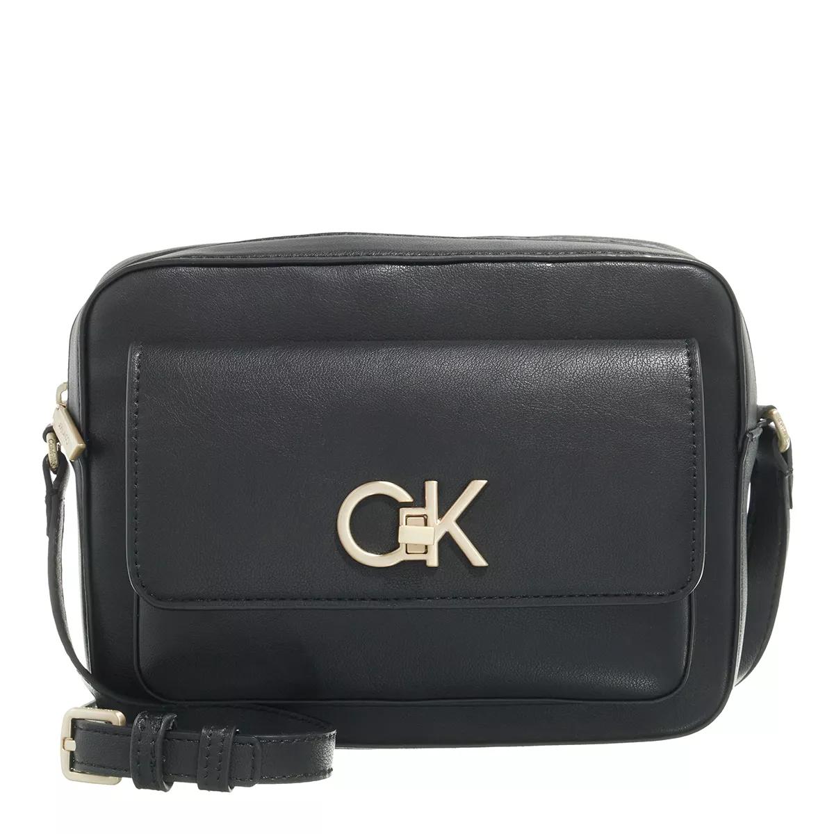 Calvin Klein ReLock Camera Bag W/Flap Ck Black Camera Bag