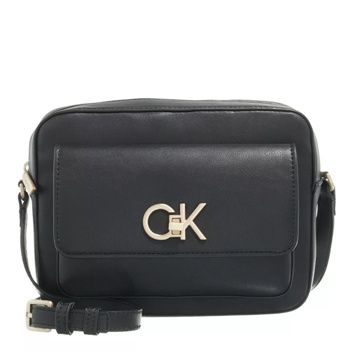 Calvin Klein Re-Lock Camera Bag W/Flap Ck Black Camera Bag