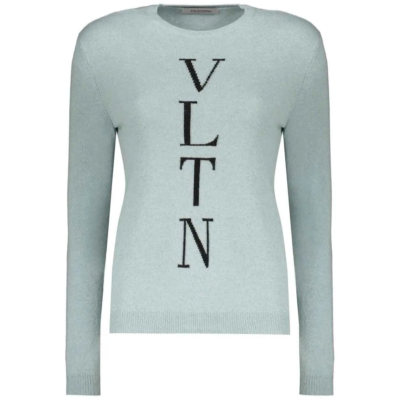 Valentino Garavani T-Shirt Valentino Garavani Logo Sweater blau