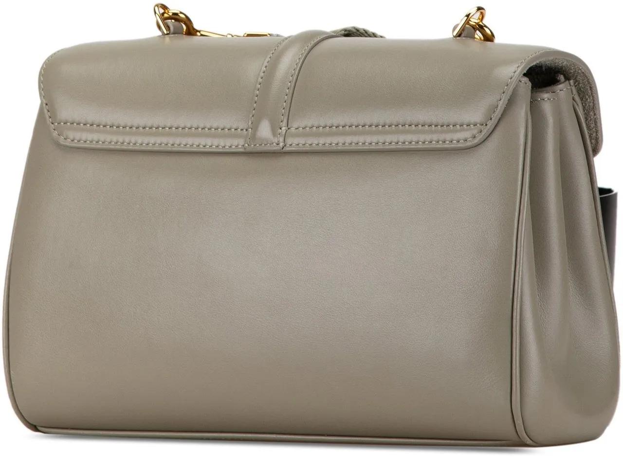 Celine Hobo bags 2021 Teen Smooth Calfskin Soft 16 Crossbody in groen