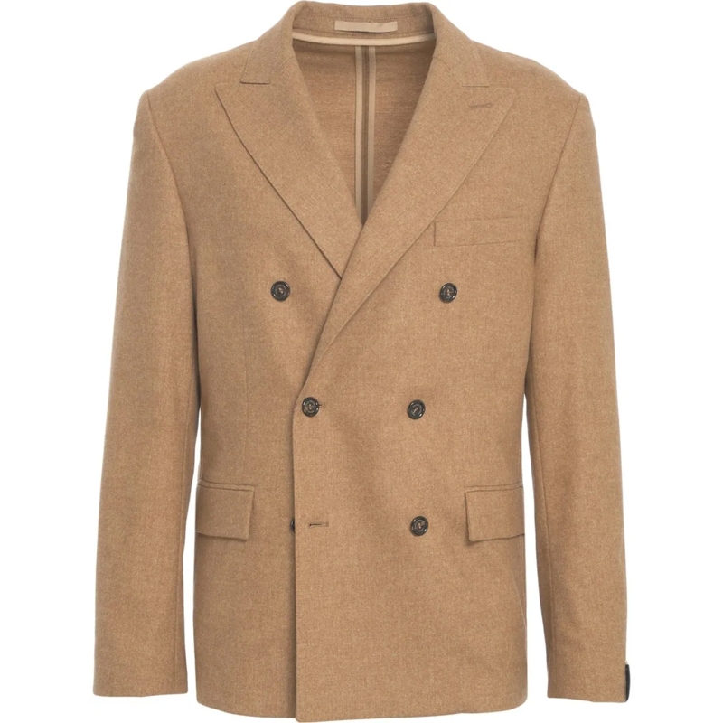 Paolo Pecora  Double-breasted blazer braun
