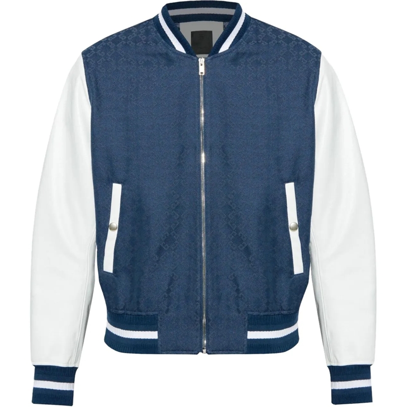 Givenchy Doudoune Heren Bomber Blauw/Wit blau