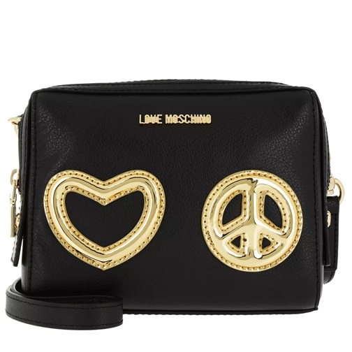 Love Moschino Crossbody Bag Vitello Metallic Heart Oro Crossbody Bag