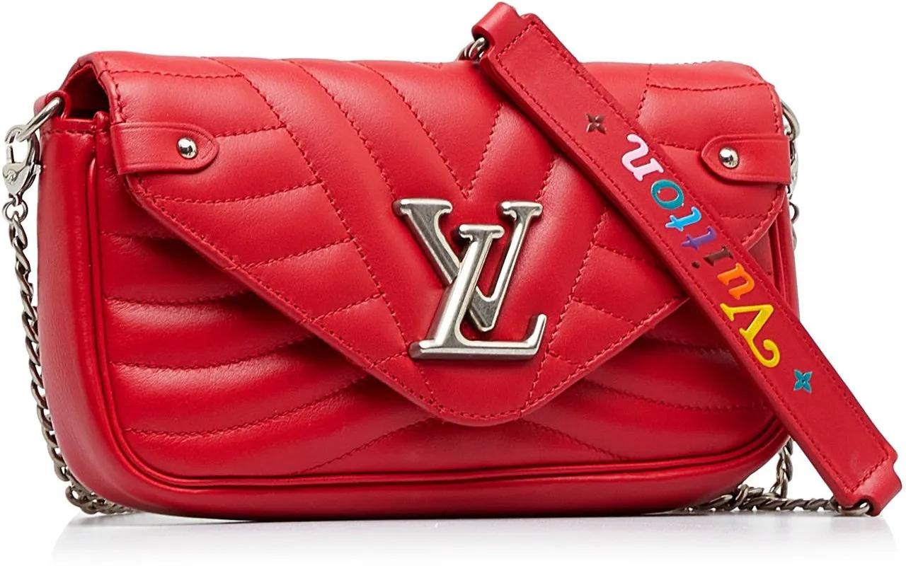Louis Vuitton Shoppers New Wave Chain Pochette in rood