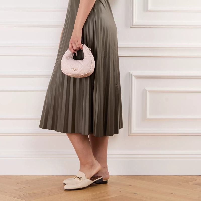 Guess Mini Tas Marieke Mini Hobo Light Beige Logo(Image 3)