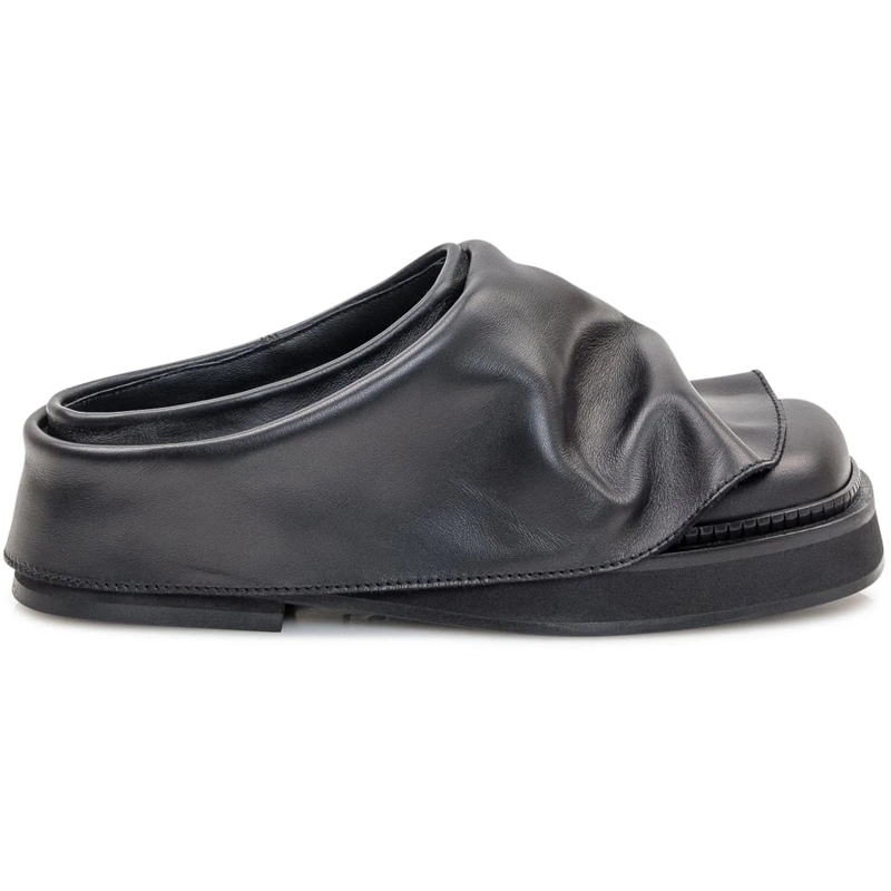 The Attico Slides Sabot Mini Robin schwarz