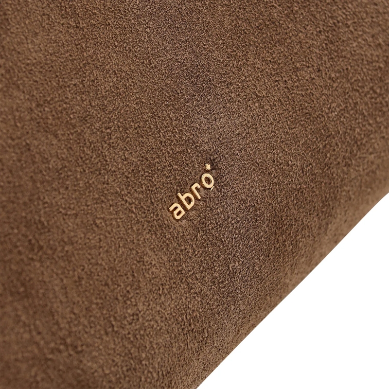 Abro Handtasche Necessity aus Veloursleder braun | Tasche