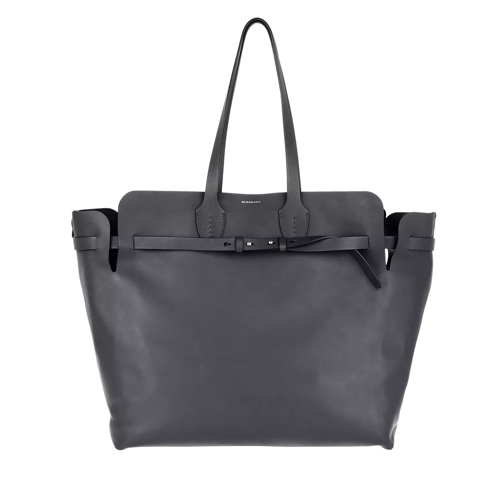 Burberry LG Soft Belt Tote Smooth Leather Dark Grey Tote