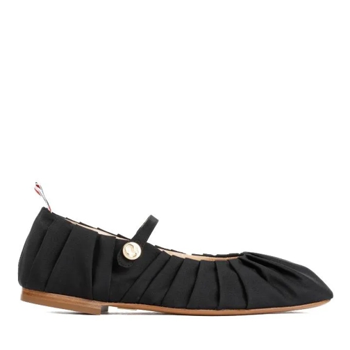 Thom Browne Black Silk Ballerina Black Ballerinaskor