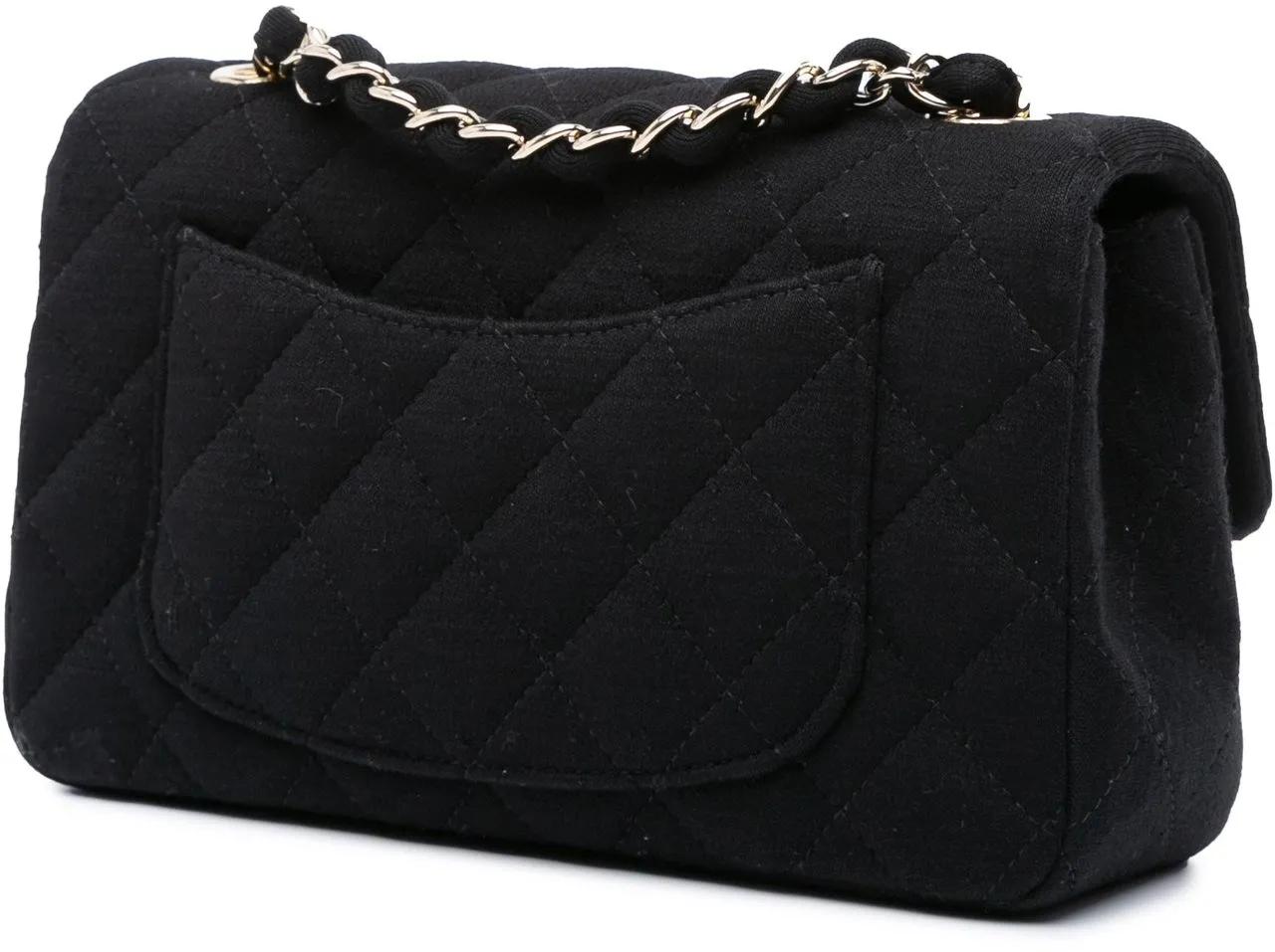 Thumbnail - Chanel Hobo Bags - 2016-2017 Mini Rectangular Classic Jersey Single F - Gr. unisize - in Schwarz - für Damen