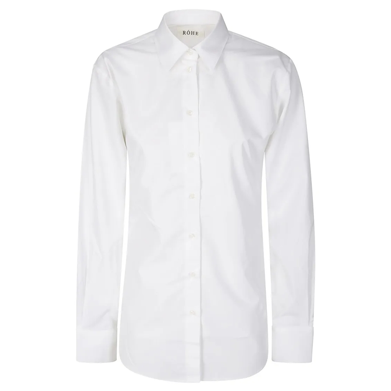 Róhe Hemd Poplin Shaped Shirt White