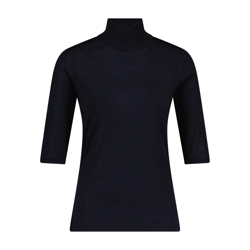 Max Mara Rollkragenpullover Kurzarmpullover Ciriaco aus Schurwolle beige(Image 3)