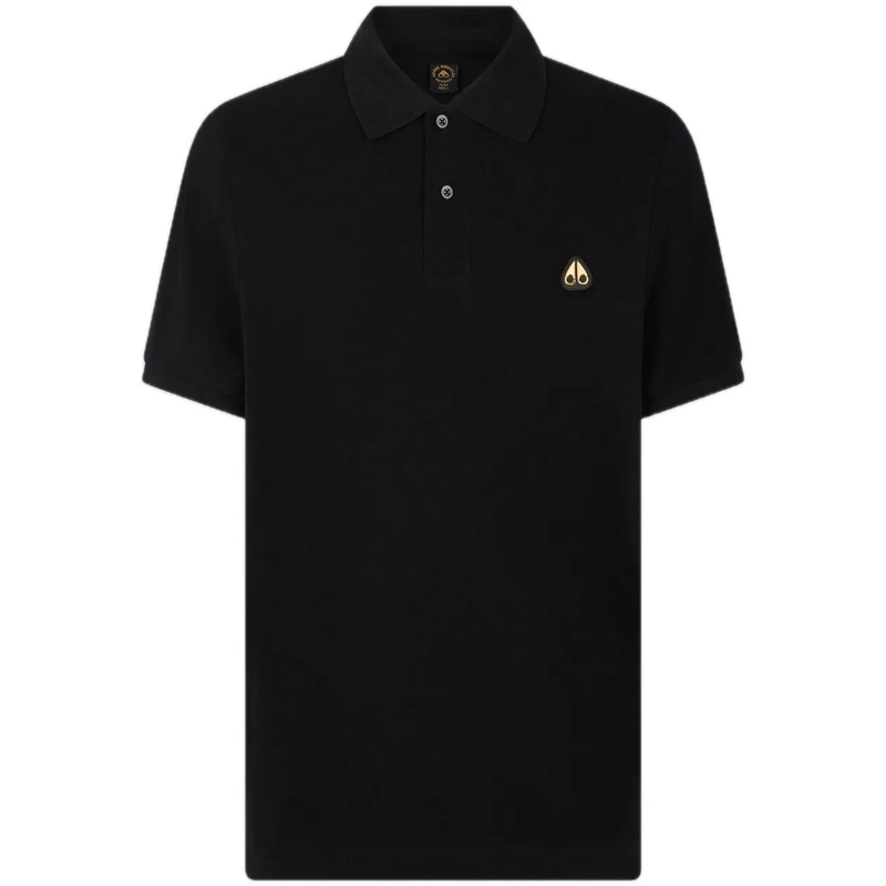 Moose Knuckles Polohemd Everett Polo Black/Gold schwarz