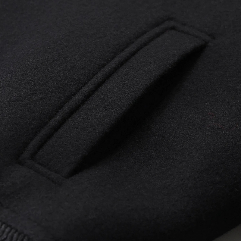 AMI Paris veste Zweireihige Jacke aus Wolle schwarz(Image 6)