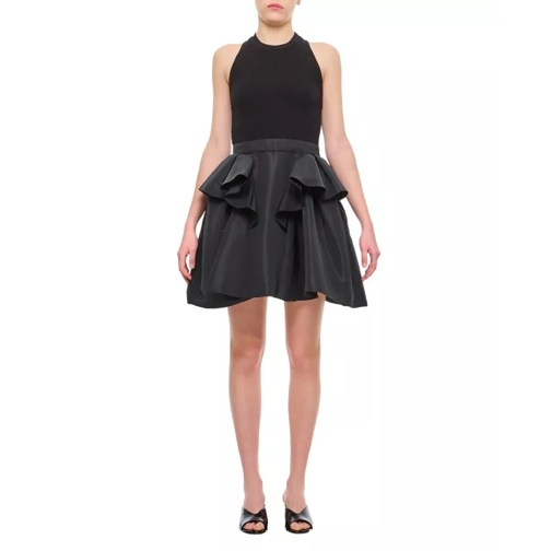 Alexander McQueen Cut And Sew Short Dress Black 