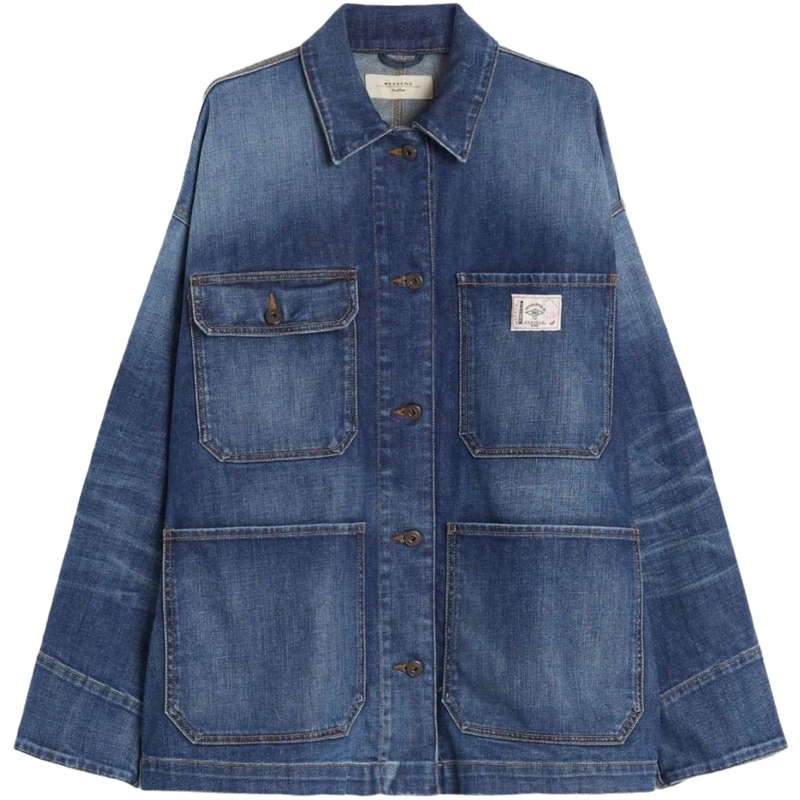 Max Mara Overgangsjas Jackets Blue blau