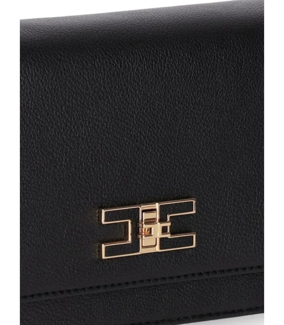 Elisabetta Franchi Hobo bags Black Crossbody Bag in zwart