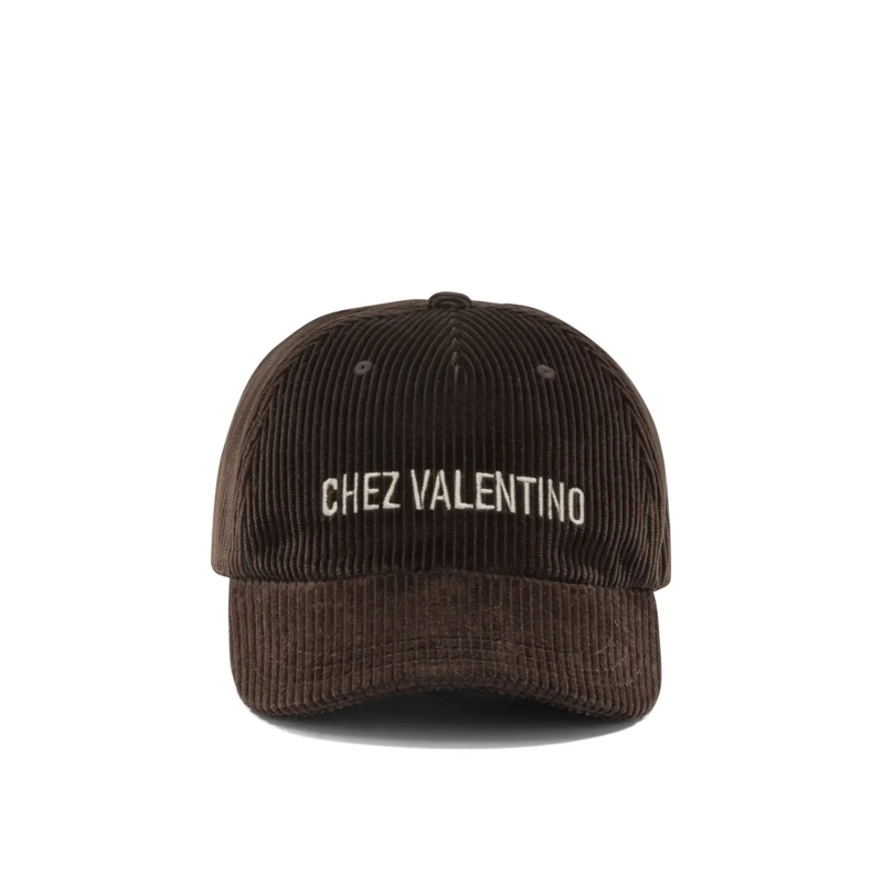 Valentino Garavani Hoed "Chez Valentino" Baseball Cap Brown
