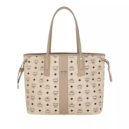 MCM Medium Reversible Liz Shopper Beige Shopping Bag