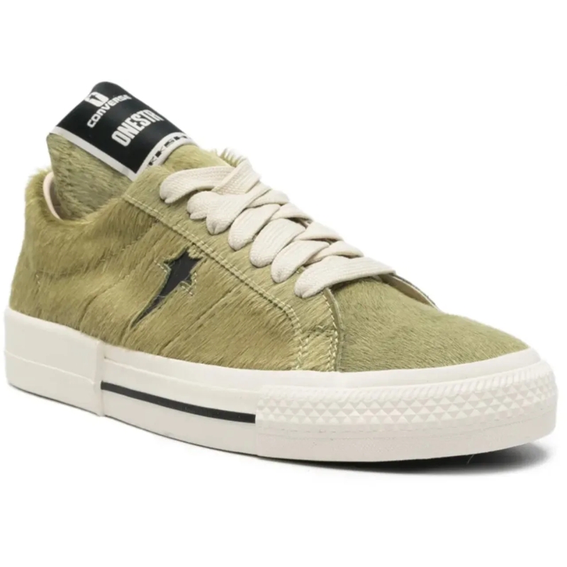 Rick Owens Low-Top-Sneaker X Converse Fur Sneaker Acid/black schwarz