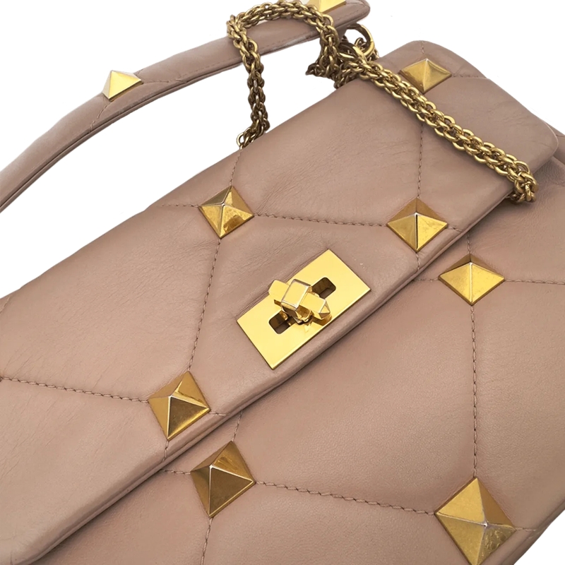 Valentino Garavani Tote Valentino Roman Stud - Nude beige(Image 7)