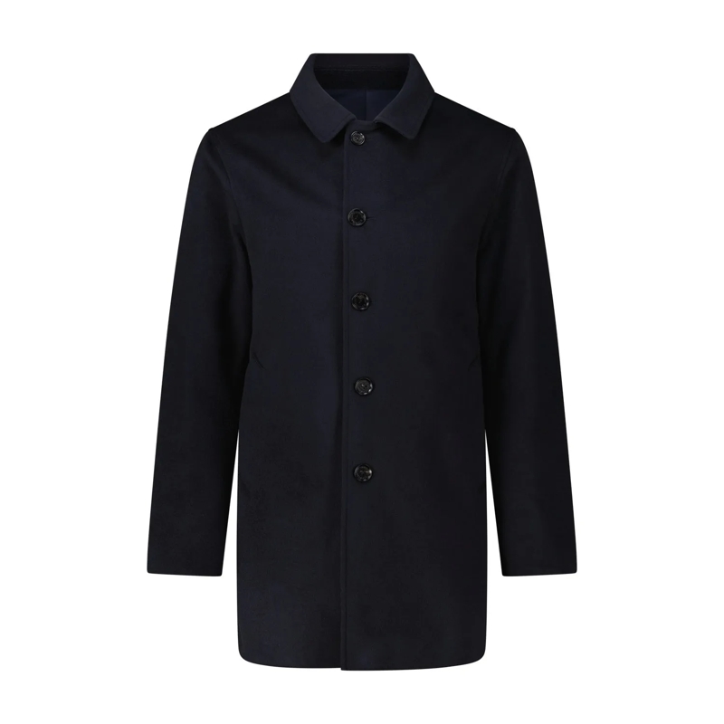 Maurizio Baldassari Manteau de transition Wende- Mantel mit Kaschmir Navy