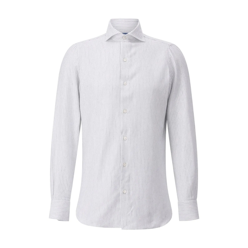 Finamore Overhemd Hemd Eduardo Napoli weiß