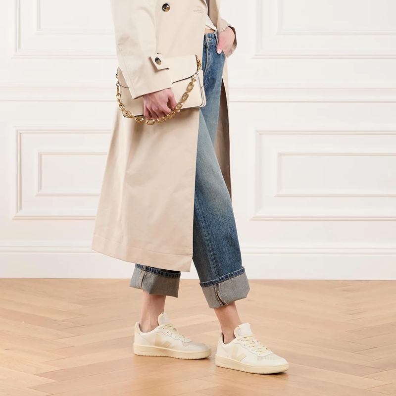 Veja Low-Top-Sneaker V-10 Prime Leather Pure Calcaire(Image 2)