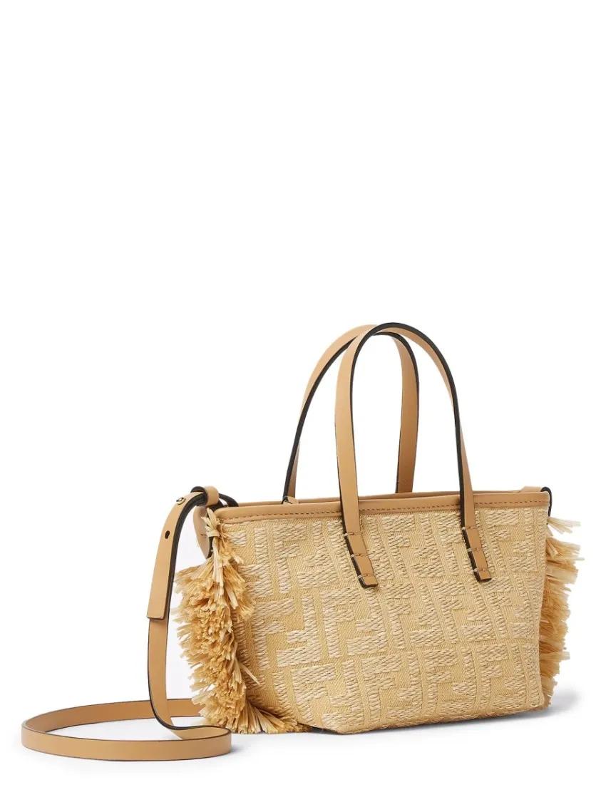 Fendi Crossbody bags Mini "Roll" Bag in beige