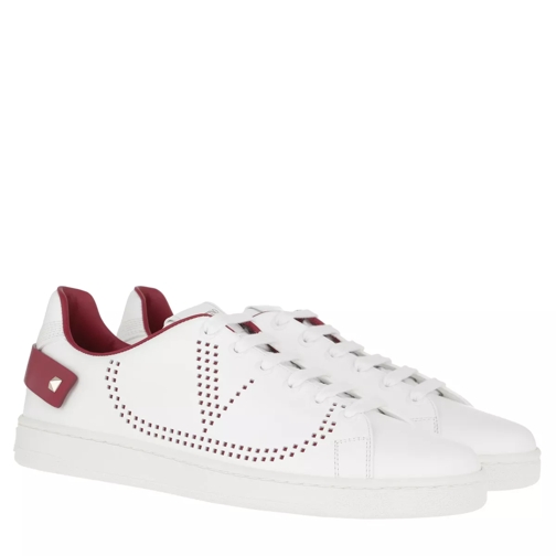 Valentino Garavani V Low Sneaker White Raspberry lage-top sneaker