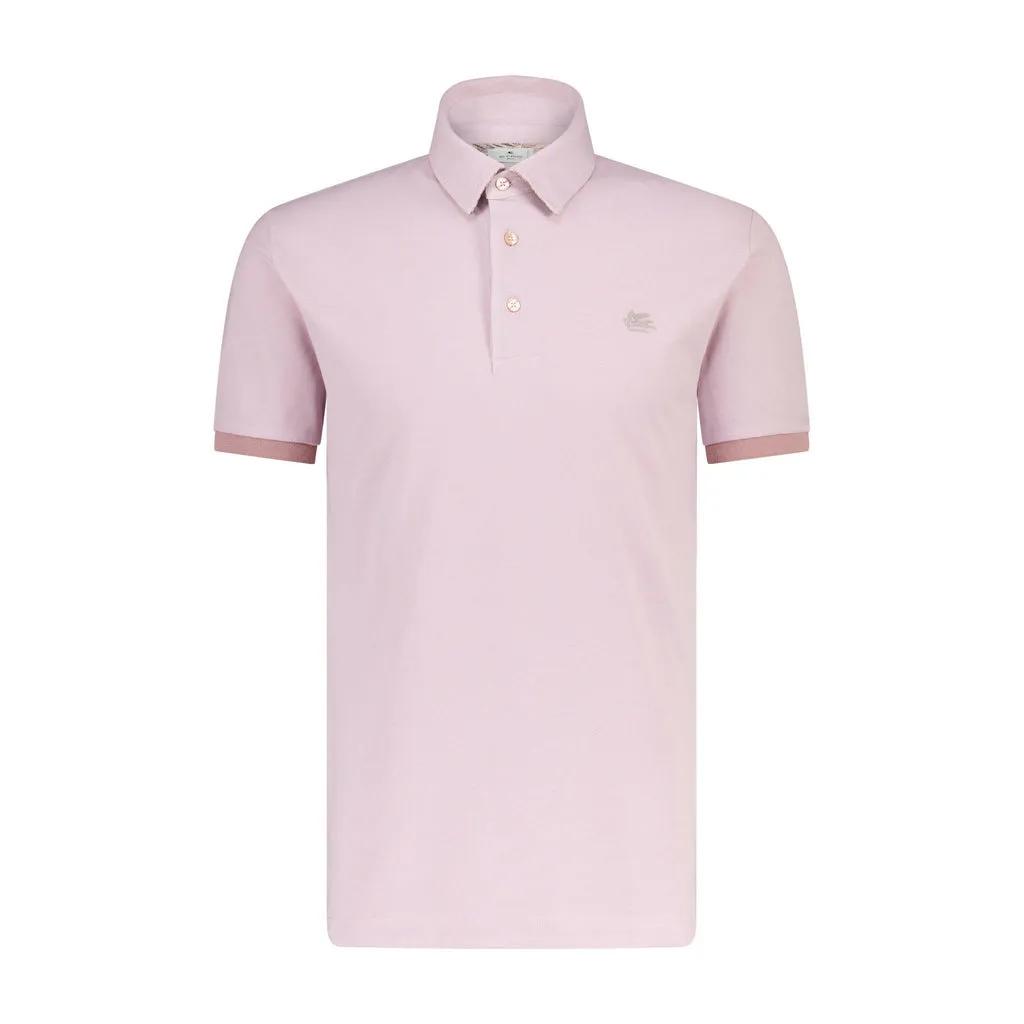 Etro - Poloshirt mit Logo-Stickerei - Größe L - rosa