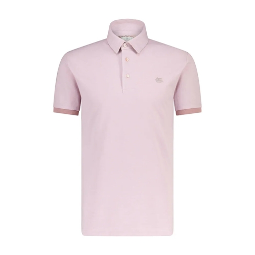 Etro Poloshirt mit Logo-Stickerei Rosa Polotröja