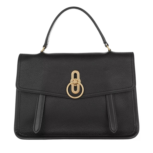 Mulberry Gracy Satchel Calf Leather Black Cartable