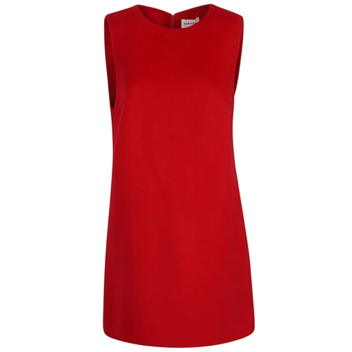 P.A.R.O.S.H. Mini-Kleider Chic Sleeveless Wool Dress With Zip Closure Red