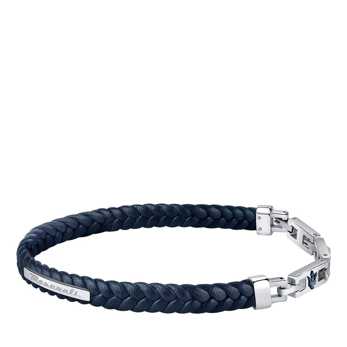 Maserati Armbänder - J Leather Bracelet 22.5 - Gr. M - in Blau - für Damen