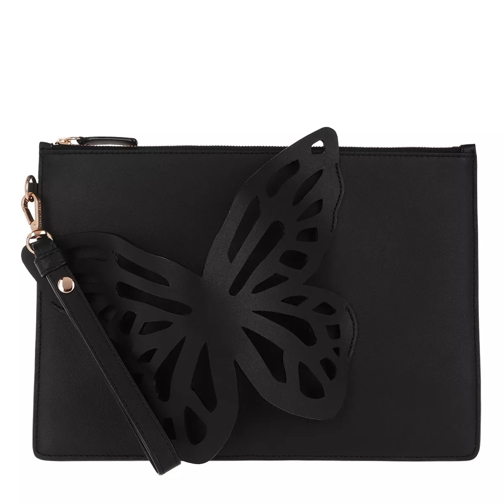 Sophia Webster Flossy Butterfly Pouchette Black Handväska med väskrem