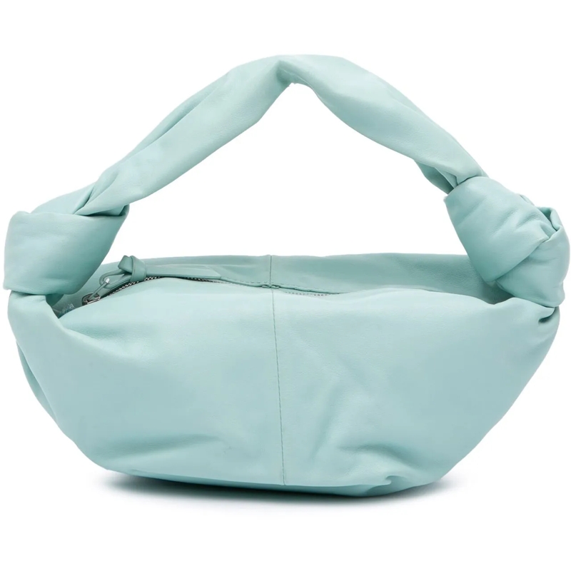 Bottega Veneta Tote Mini Calfskin Double Knot Bag blau