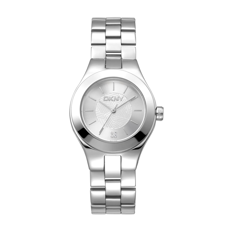 DKNY Automatikuhr Quarzuhr Parsons Midi silber
