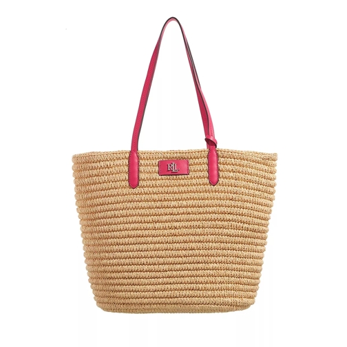 Lauren Ralph Lauren Brie 31 Shopping Bag Large Natural/Sport Pink Shopper