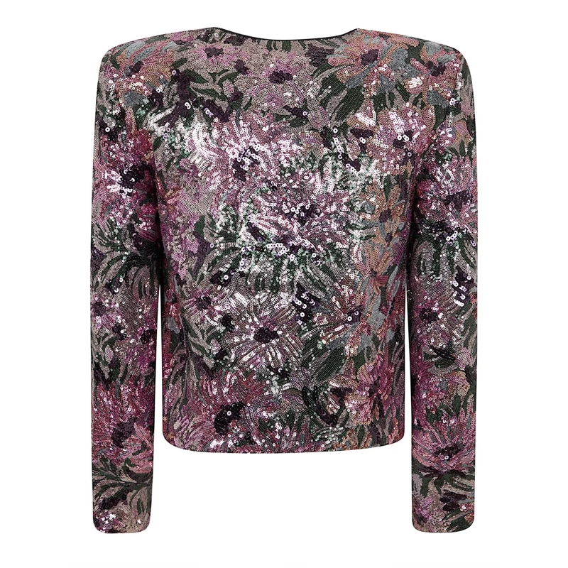 Self Portrait Übergangsjacke SELF-PORTRAIT FLORAL SEQUIN JACKET mehrfarbig(Image 2)