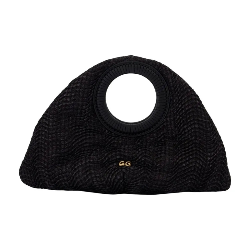 Cult Gaia Crossbodytas Thais Top Handle Bag - Raffia - Black Black