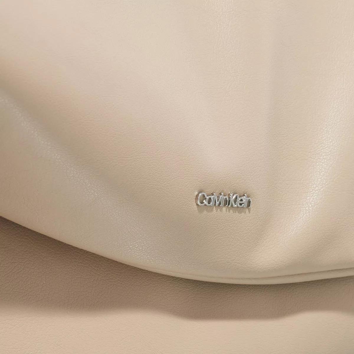 Calvin Klein Satchels Puffed Shoulder Bag in taupe