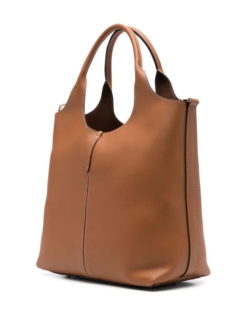Thumbnail - Tod's Shopper & Totes - Spacious Calfskin Leather Tote Bag - Gr. unisize - in Braun - für Damen
