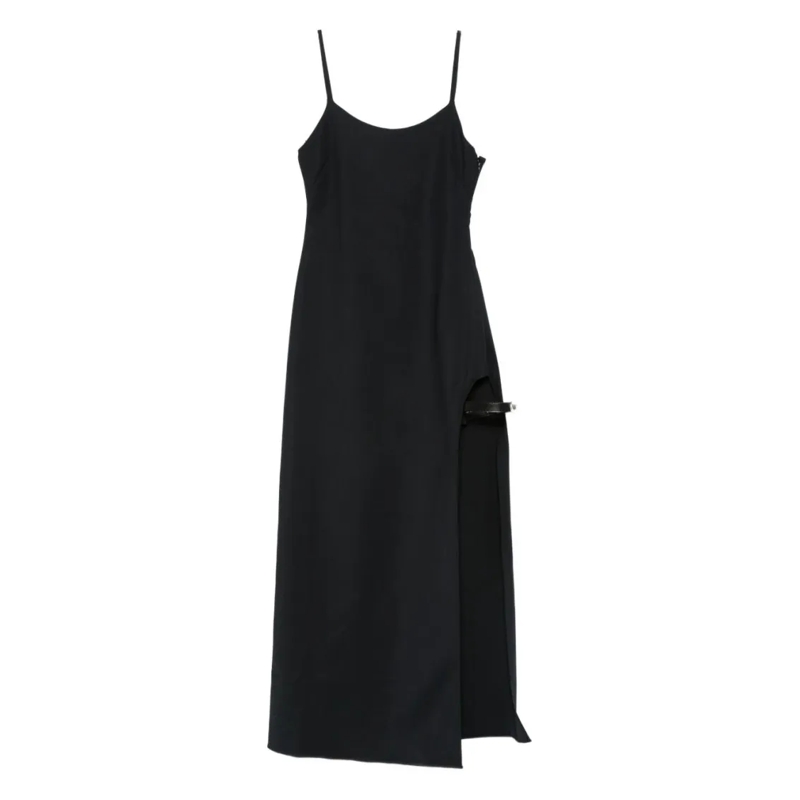 Coperni Midi-jurk Black Midi Dress Black