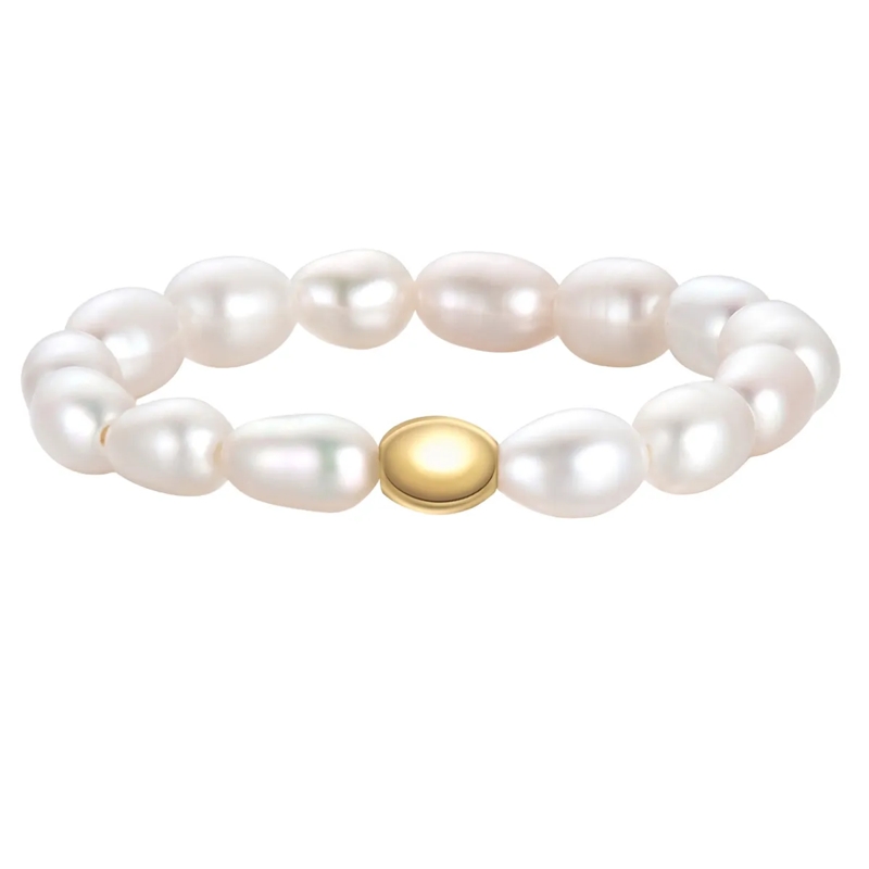 Glanzstücke München Ring Sterling Silber Perlen-Ring Süßwasser-Zuchtperle weiss