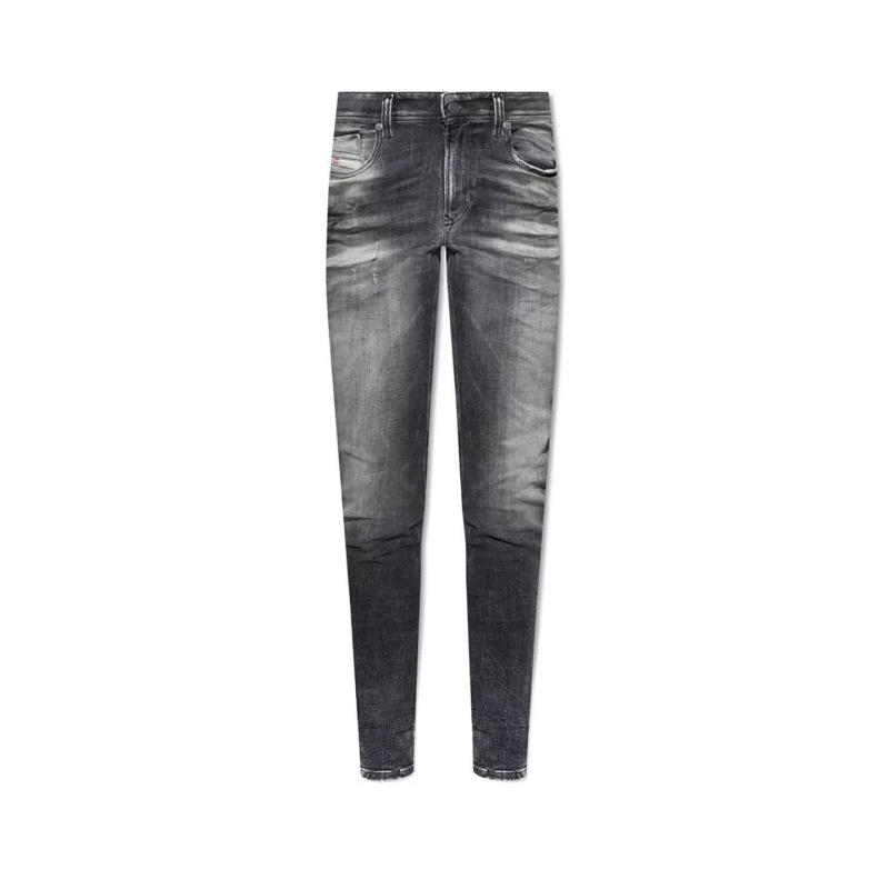 Diesel Jeans Grey Cotton Jeans Grey